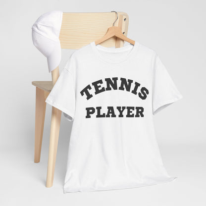 TENNIS PLAYER 3 (White-Black) - Tennis Basic Tee