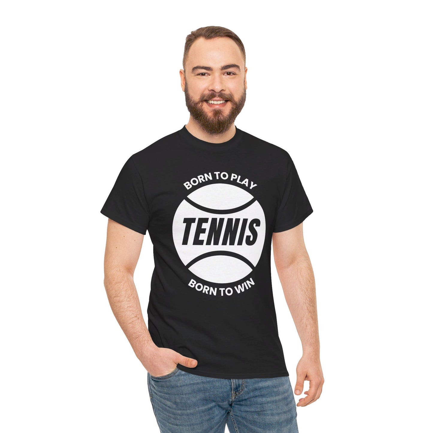 BORN TO WIN - Tennis Basic Tee