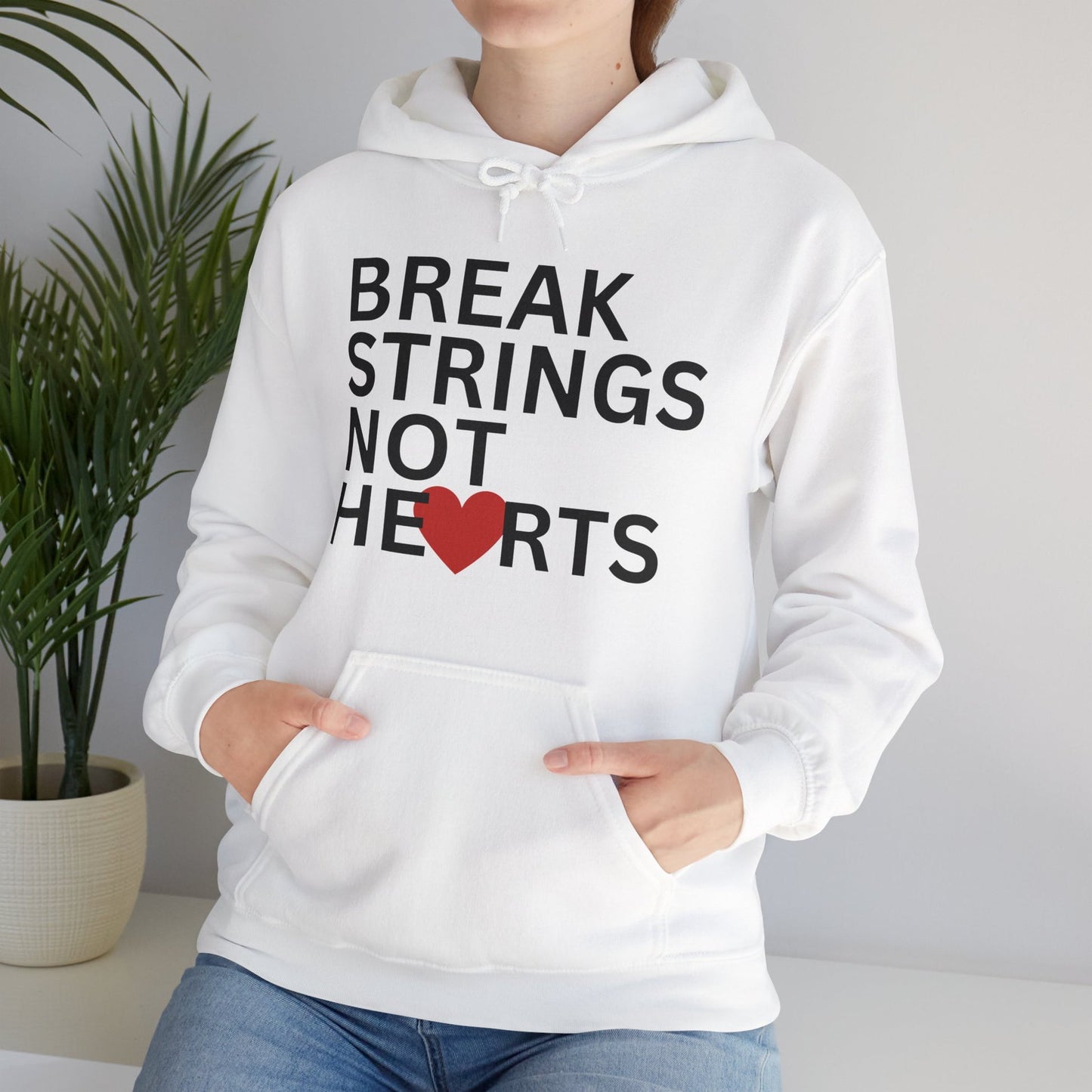 BREAK STRINGS NOT HEARTS - Tennis Hoodie