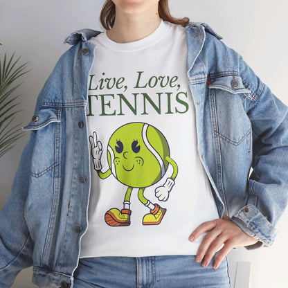 LIVE LOVE TENNIS - Tennis Basic Tee