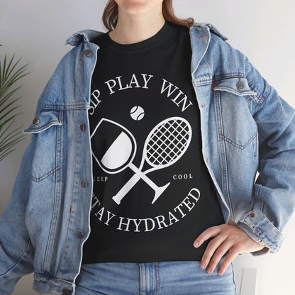 STAY HYDRATED - Tennis Basic Tee