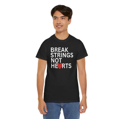 BREAK STRINGS NOT HEARTS - Tennis Basic Tee