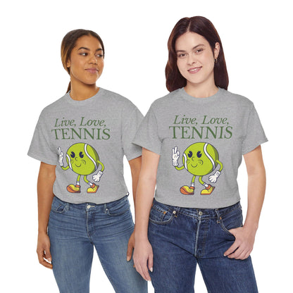 LIVE LOVE TENNIS - Tennis Basic Tee