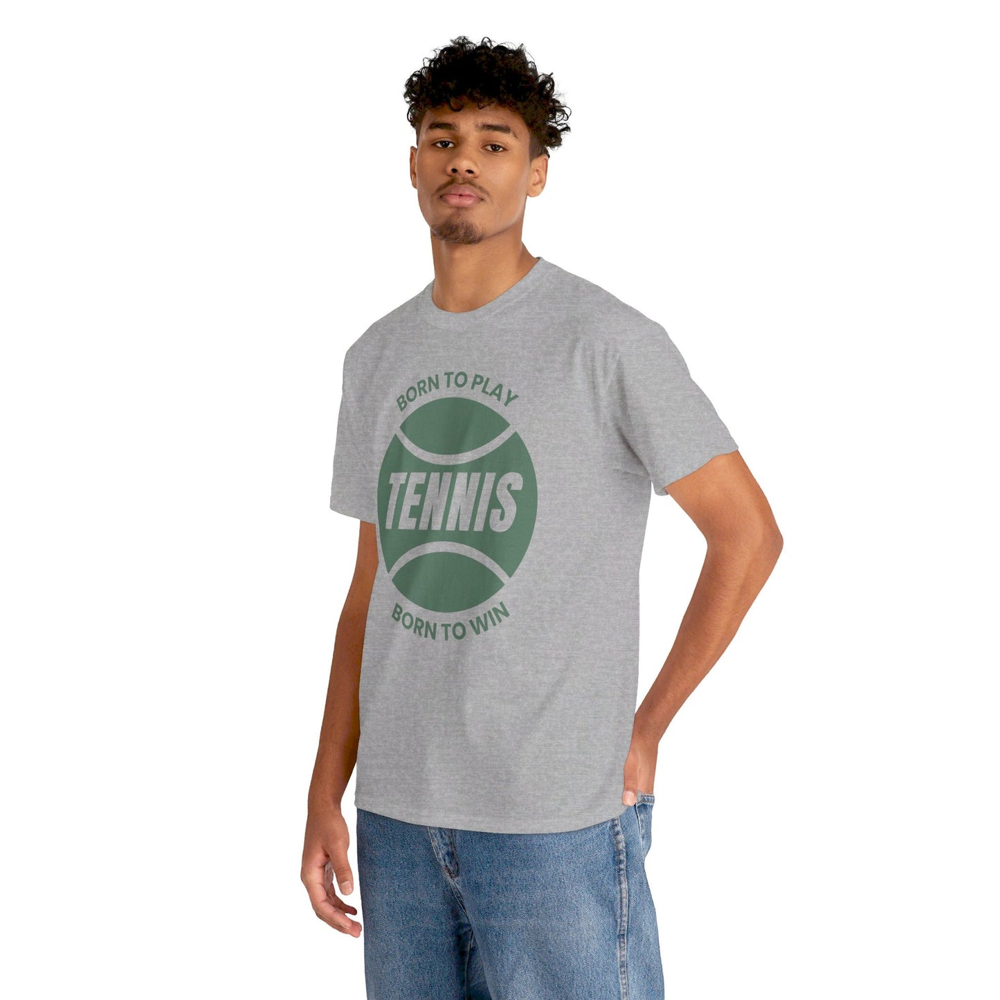 BORN TO WIN - Tennis Basic Tee