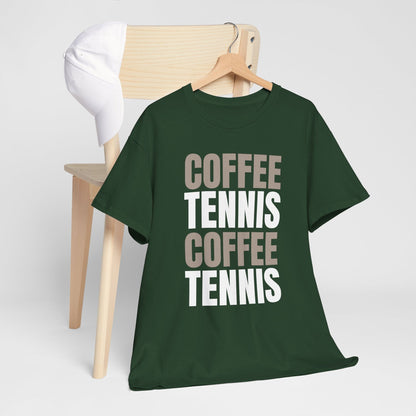 COFFEE & TENNIS 3 - Tennis Basic Tee