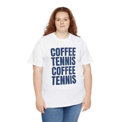 COFFEE & TENNIS 3 - Tennis Basic Tee