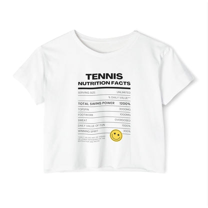 NUTRITION FACTS - Tennis Crop Top