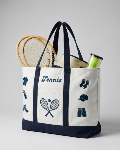 TENNIS XL TOTE BAG 1 (Dark Blue)