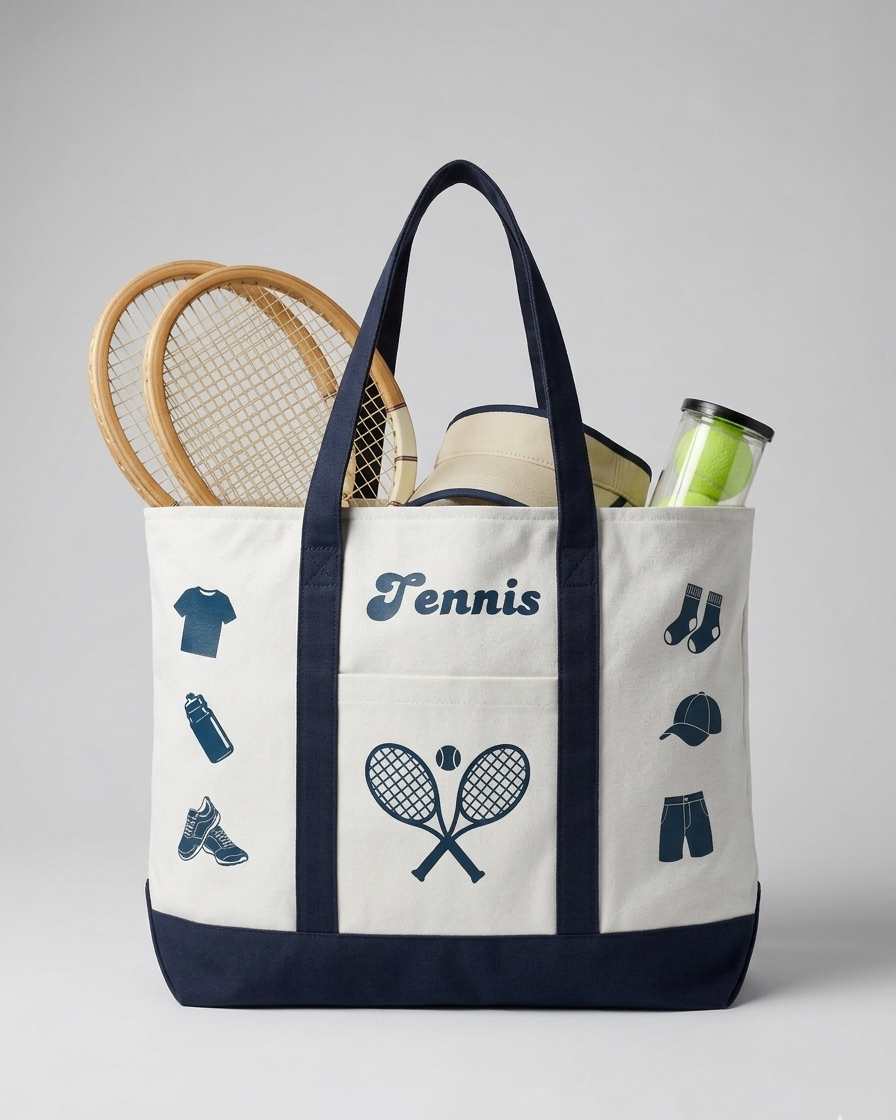 TENNIS XL TOTE BAG 1 (Dark Blue)