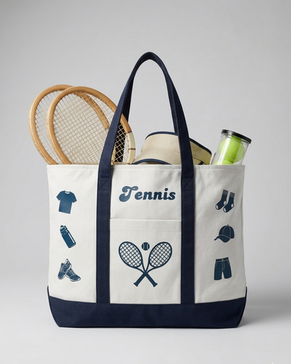 TENNIS XL TOTE BAG 1 (Dark Blue)