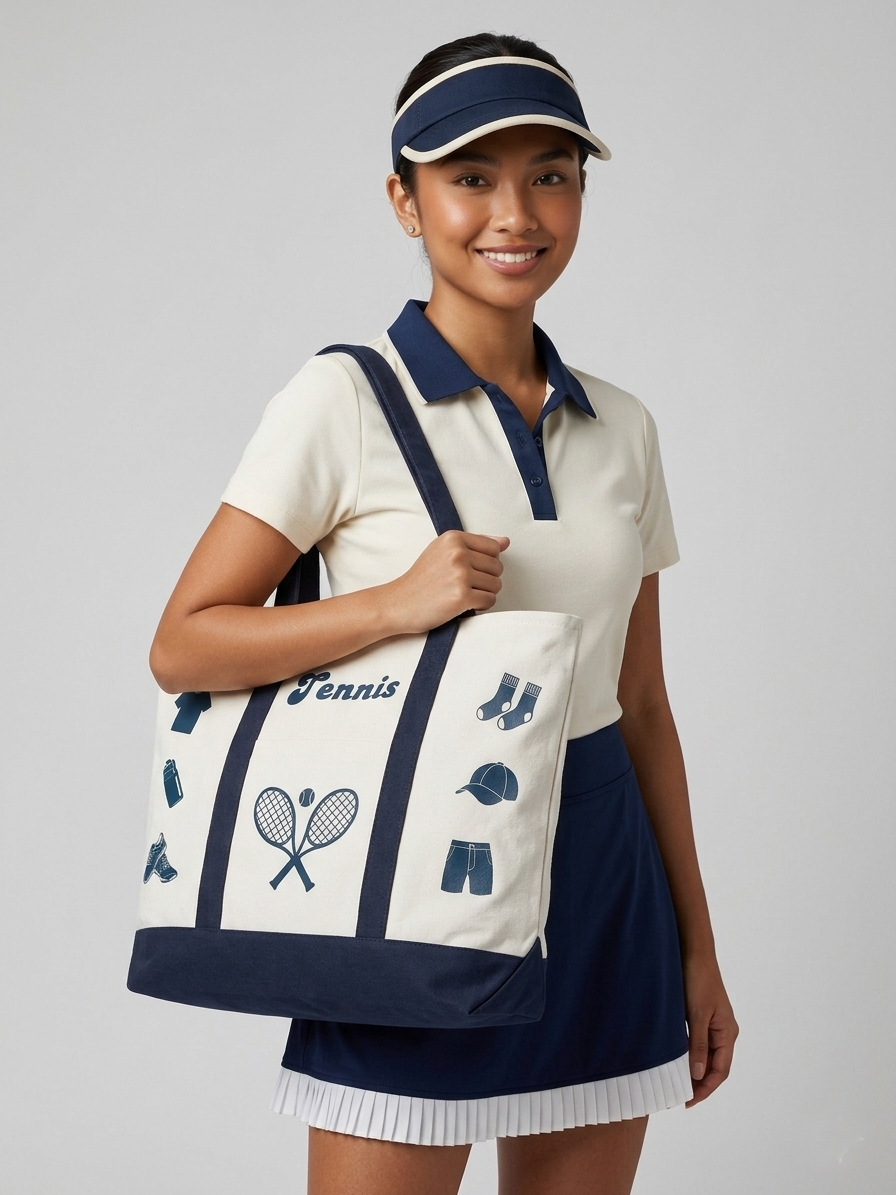 TENNIS XL TOTE BAG 1 (Dark Blue)
