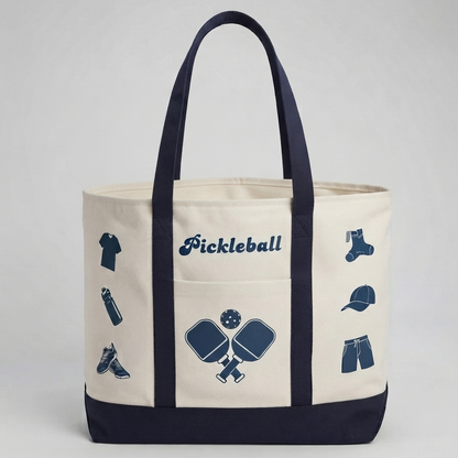 PICKLEBALL XL TOTE BAG 1 (Dark Blue)