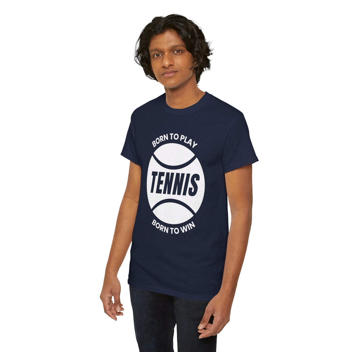 BORN TO WIN - Tennis Basic Tee