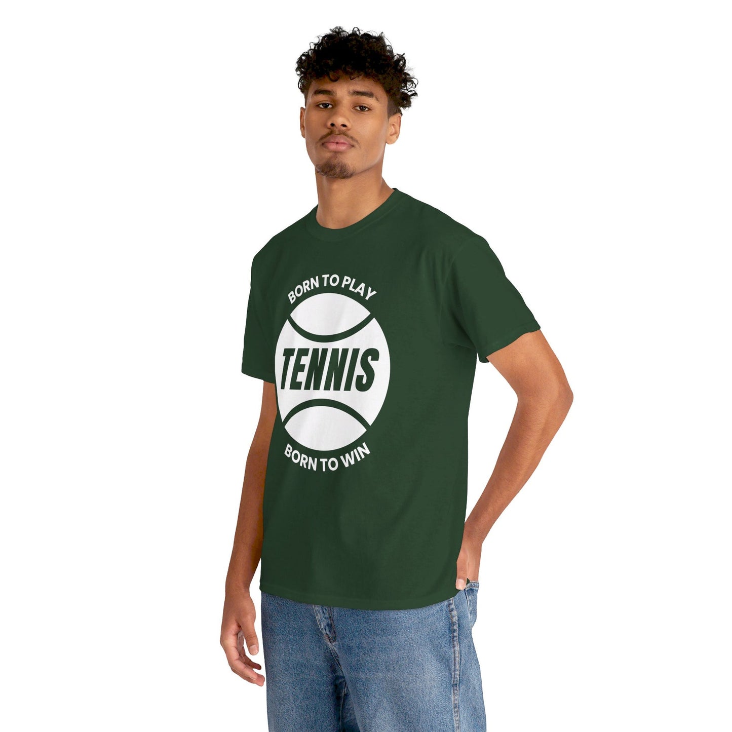 BORN TO WIN - Tennis Basic Tee