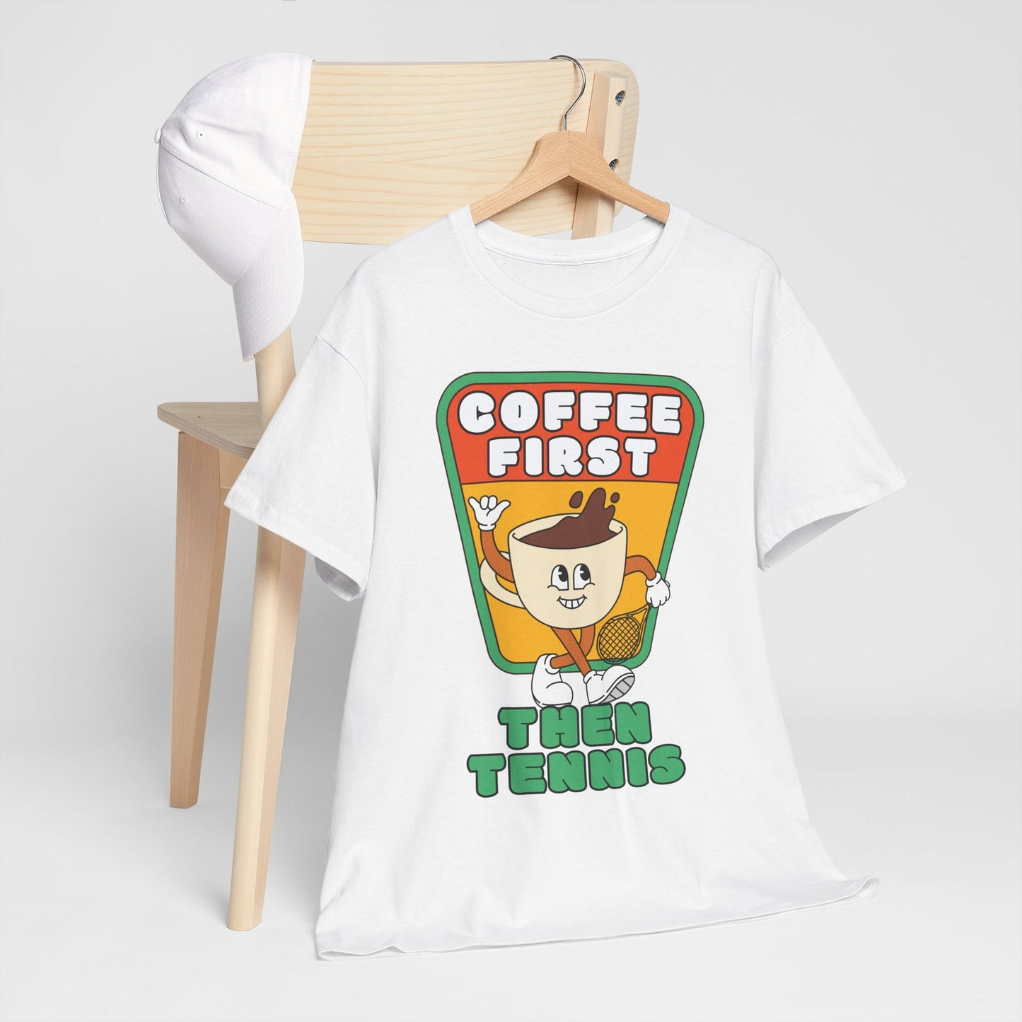 COFFEE FIRST, THEN TENNIS 2 - Tennis Basic Tee