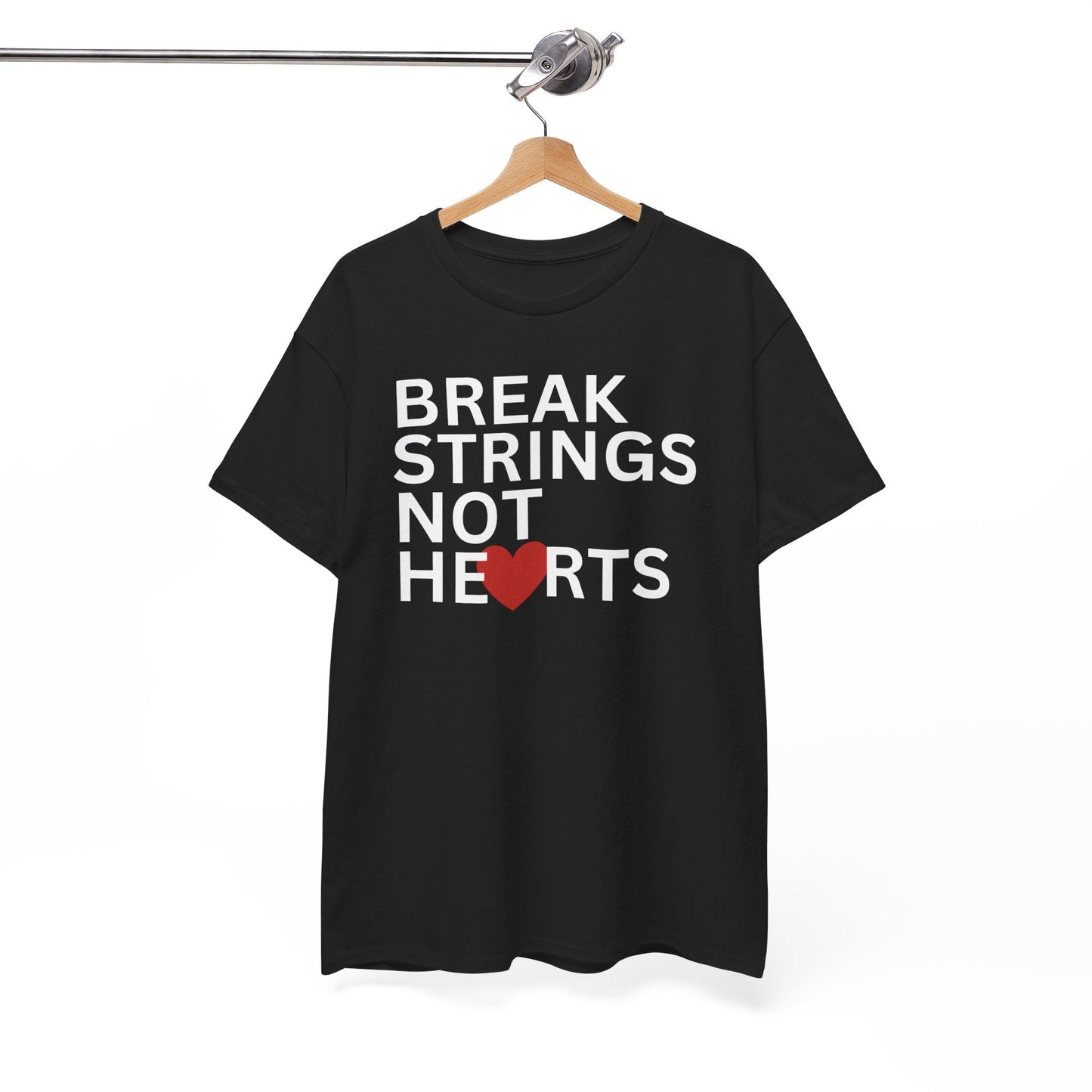 BREAK STRINGS NOT HEARTS - Tennis Basic Tee