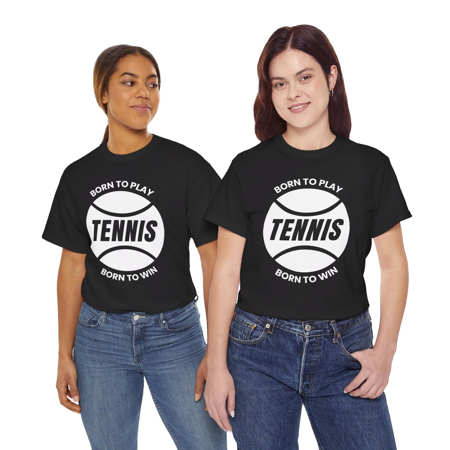 BORN TO WIN - Tennis Basic Tee