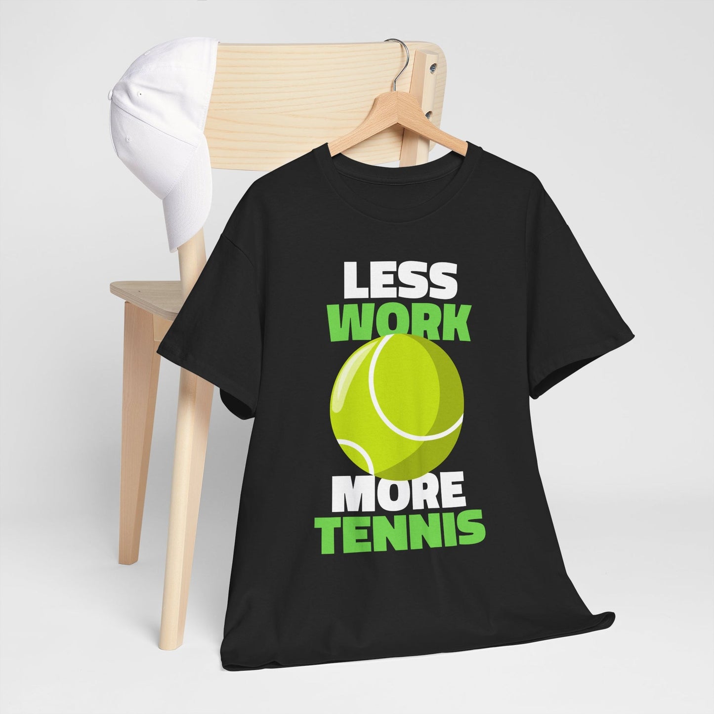 LESS WORK MORE TENNIS - Tennis Basic Tee