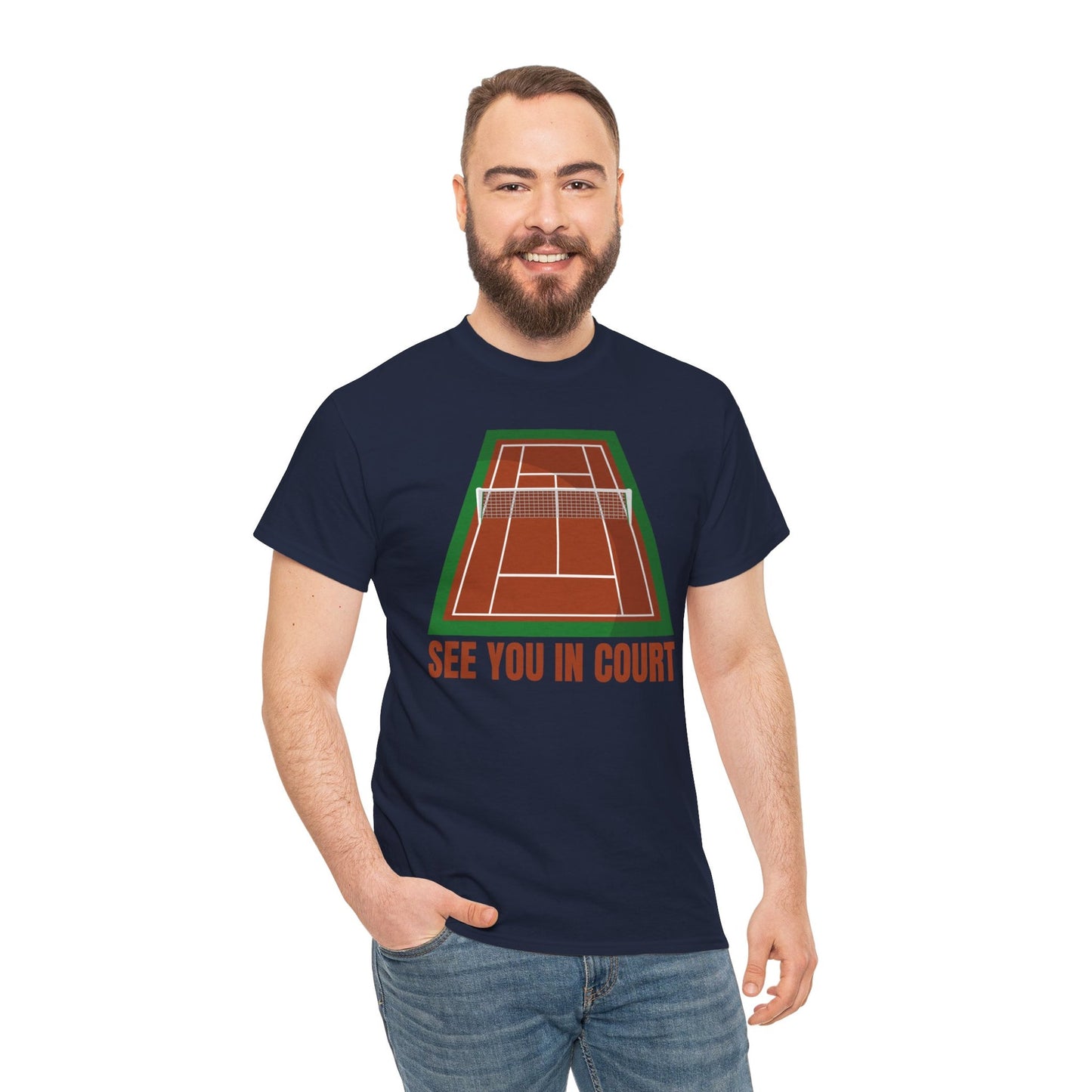 SEE YOU IN COURT 1 - Tennis Basic Tee