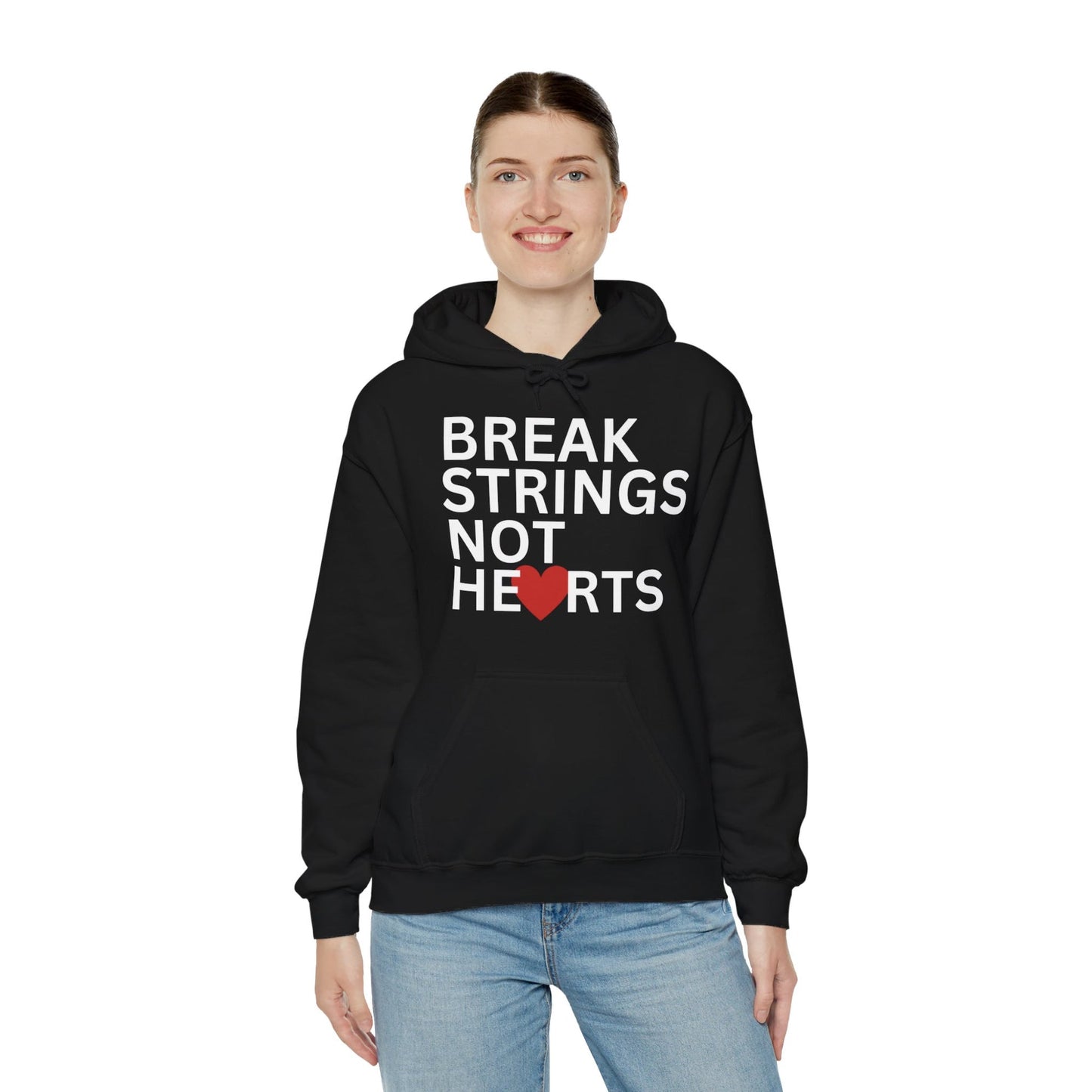 BREAK STRINGS NOT HEARTS - Tennis Hoodie