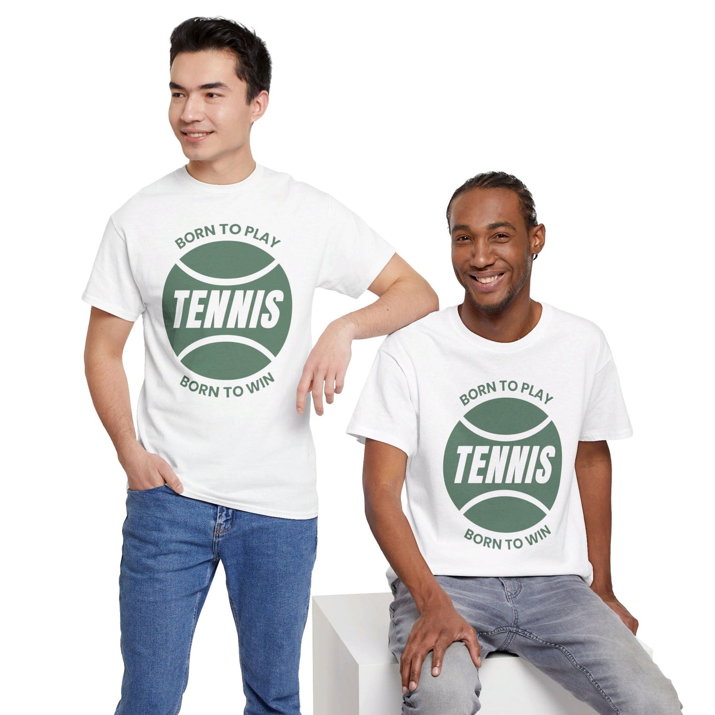 BORN TO WIN - Tennis Basic Tee