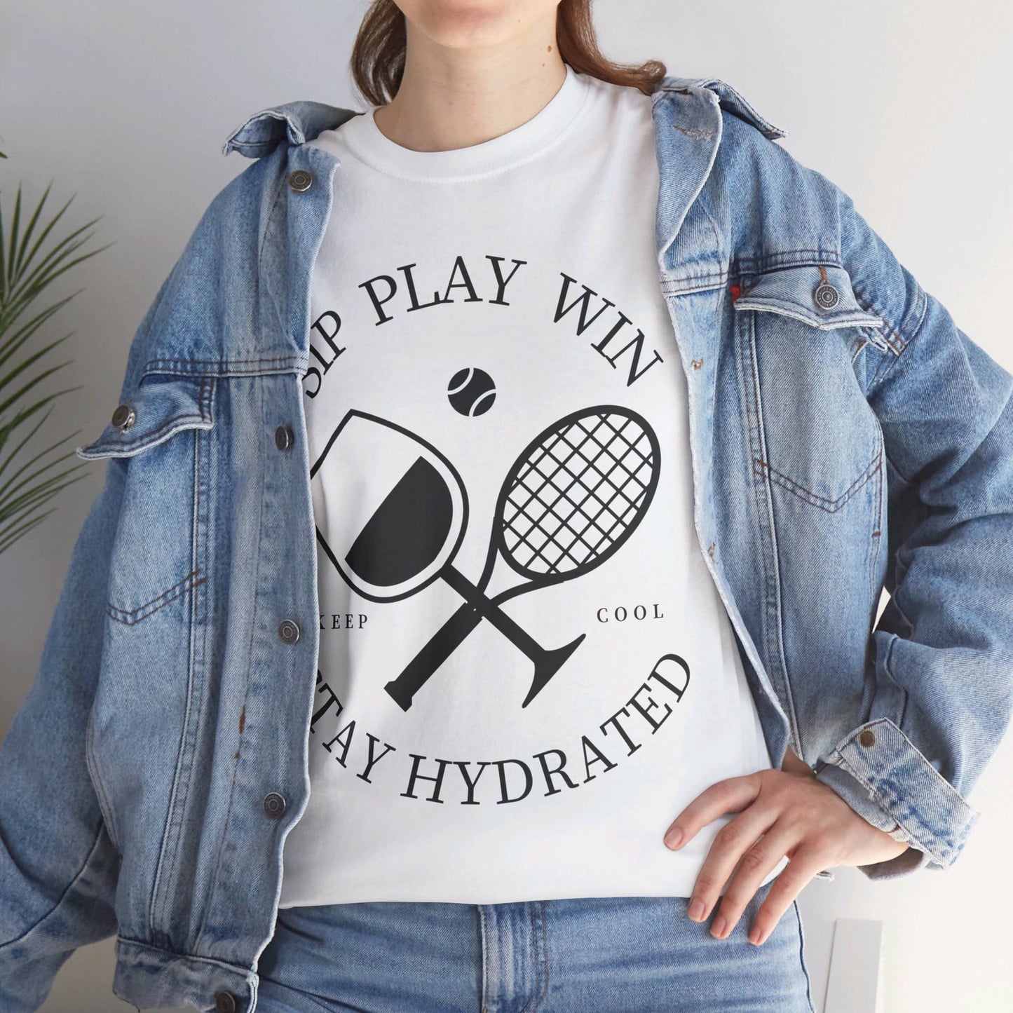 STAY HYDRATED - Tennis Basic Tee