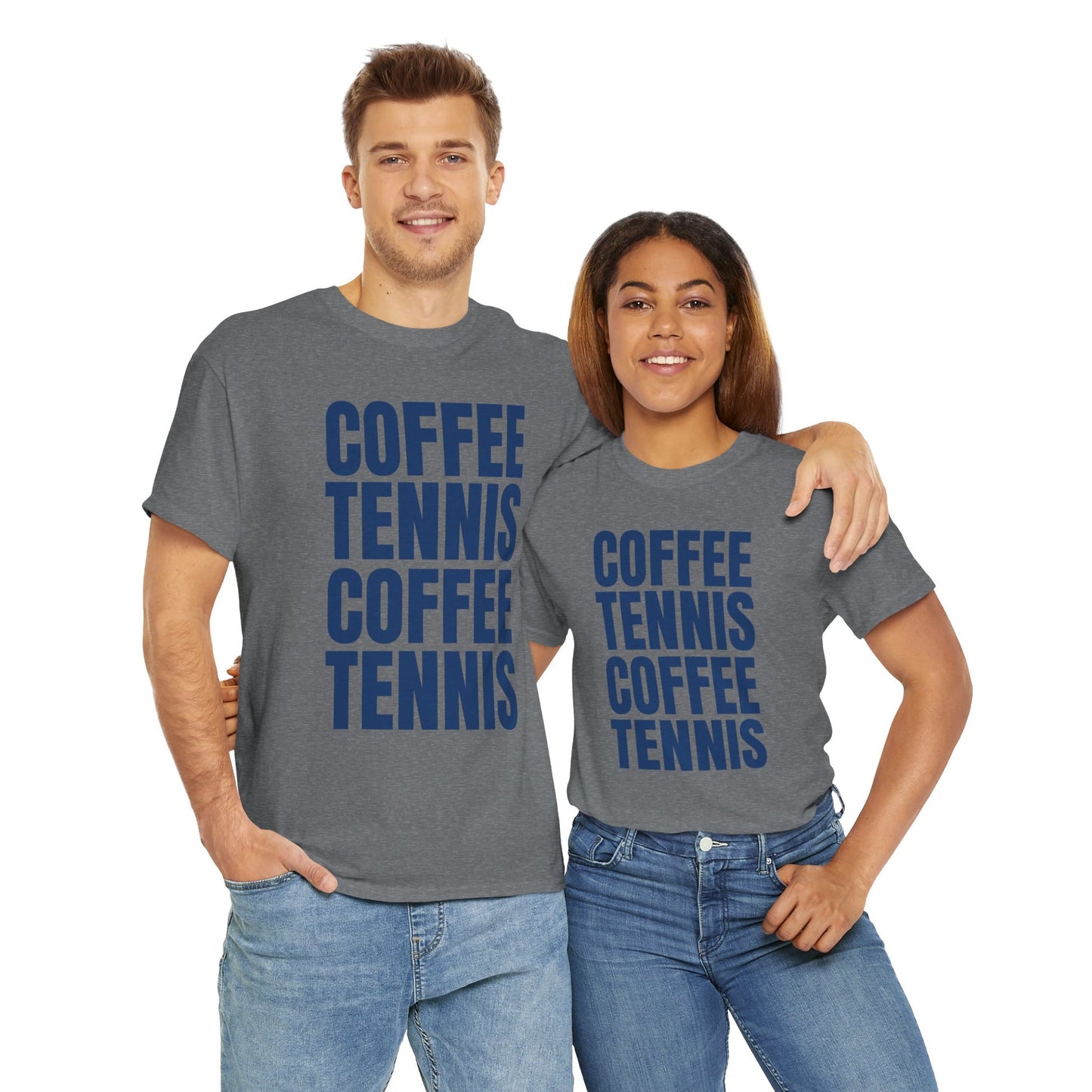 COFFEE & TENNIS 3 - Tennis Basic Tee