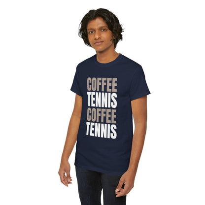 COFFEE & TENNIS 3 - Tennis Basic Tee