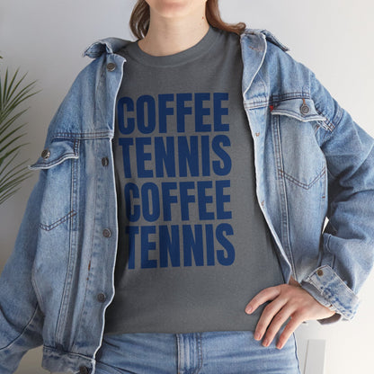 COFFEE & TENNIS 3 - Tennis Basic Tee