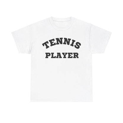 TENNIS PLAYER 3 (White-Black) - Tennis Basic Tee