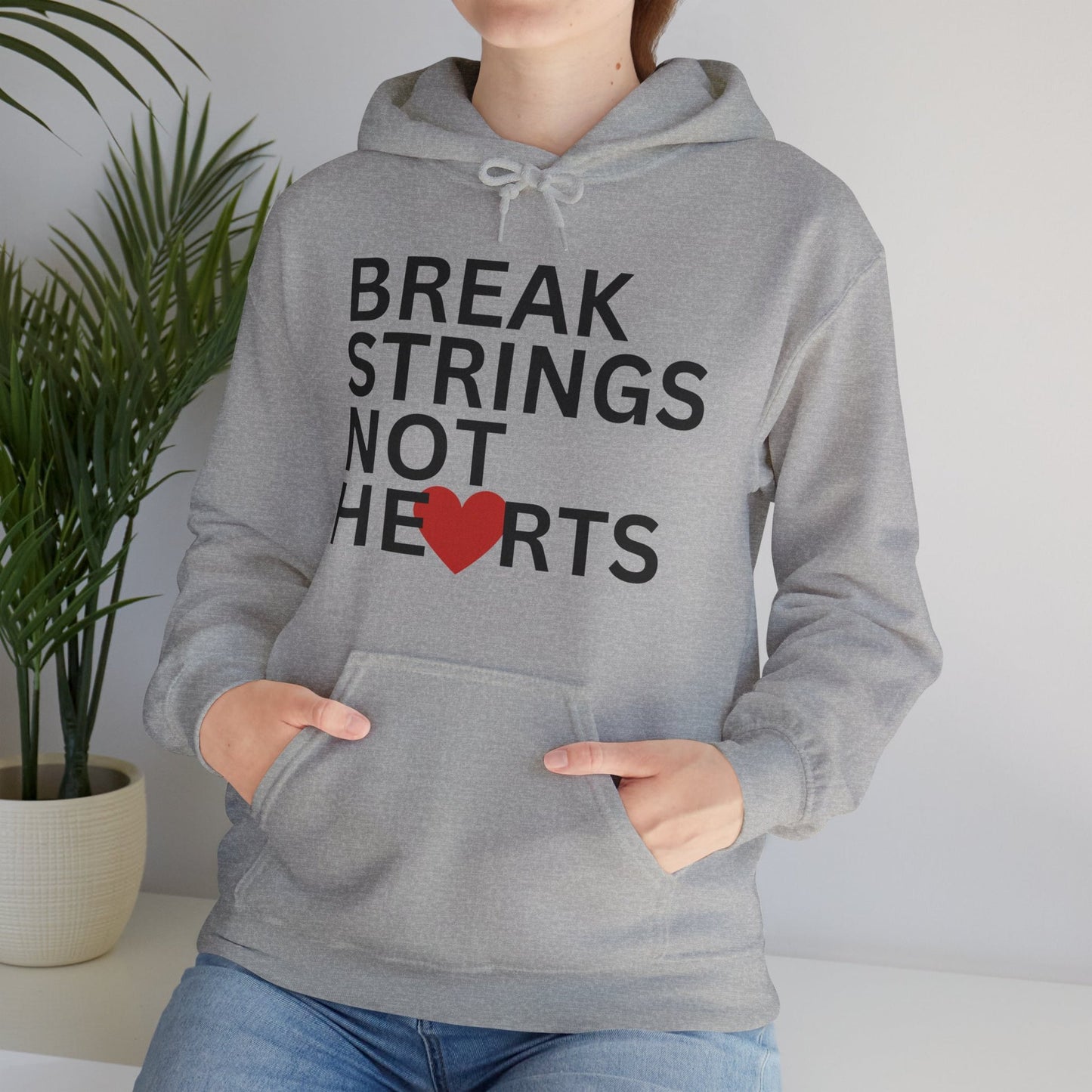 BREAK STRINGS NOT HEARTS - Tennis Hoodie