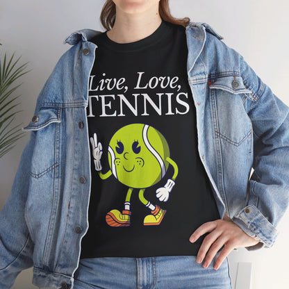 LIVE LOVE TENNIS - Tennis Basic Tee