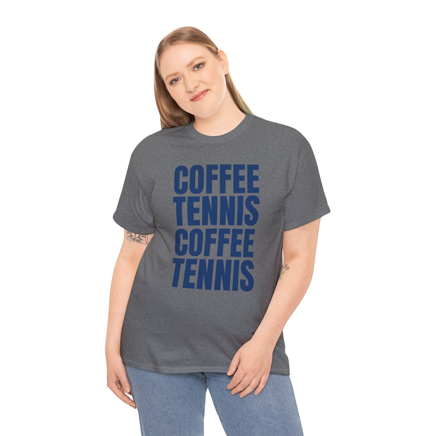 COFFEE & TENNIS 3 - Tennis Basic Tee