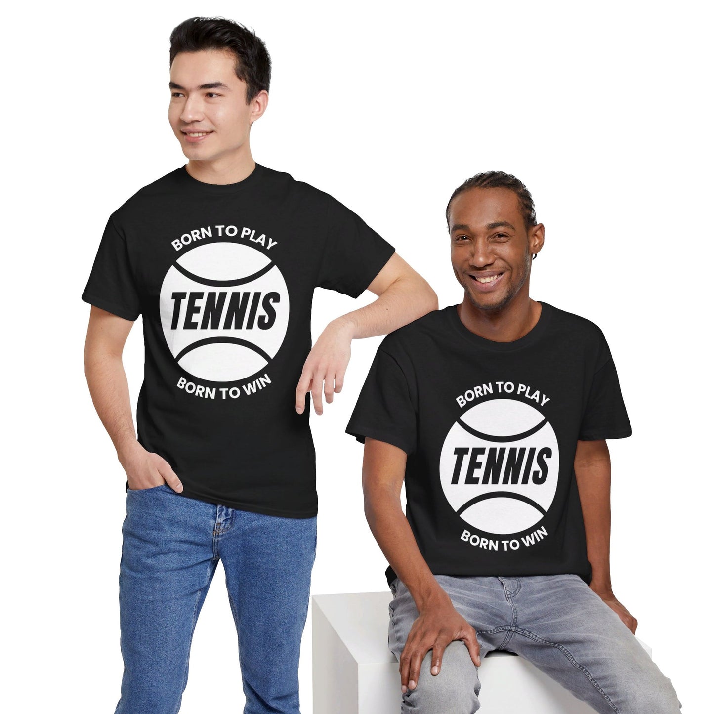 BORN TO WIN - Tennis Basic Tee