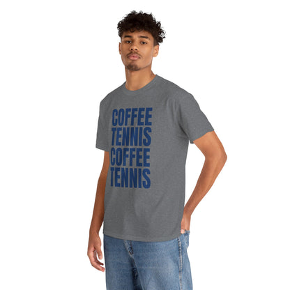 COFFEE & TENNIS 3 - Tennis Basic Tee