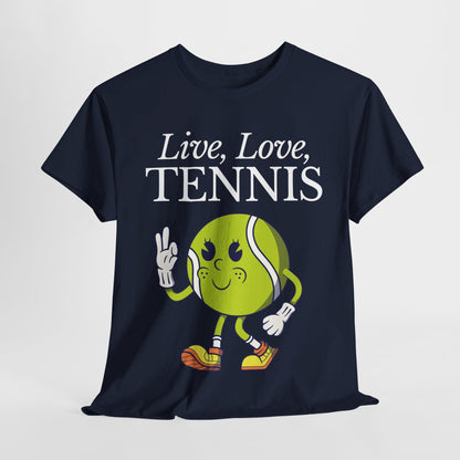 LIVE LOVE TENNIS - Tennis Basic Tee