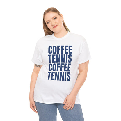 COFFEE & TENNIS 3 - Tennis Basic Tee