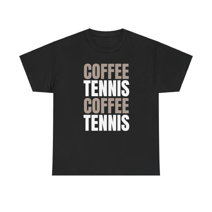 COFFEE & TENNIS 3 - Tennis Basic Tee