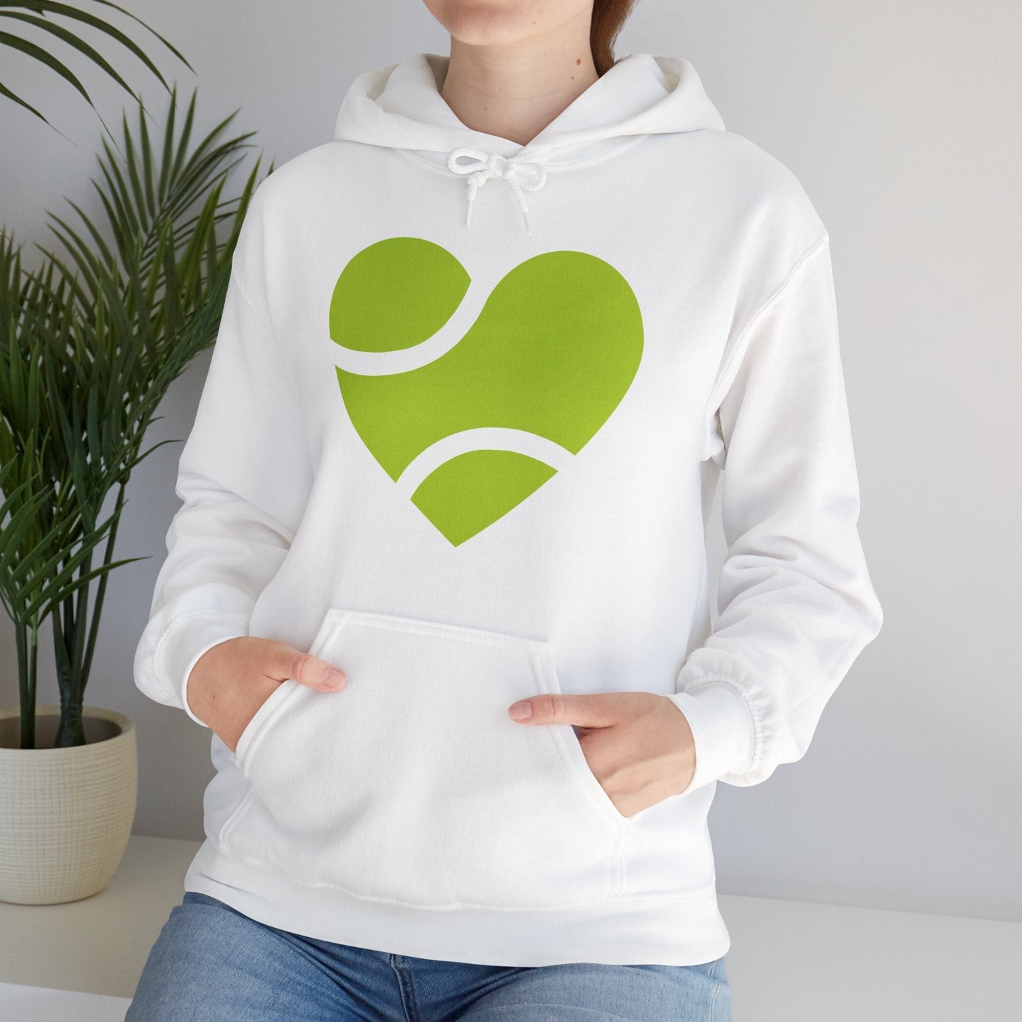 HEART - BALL  - Tennis Hoodie