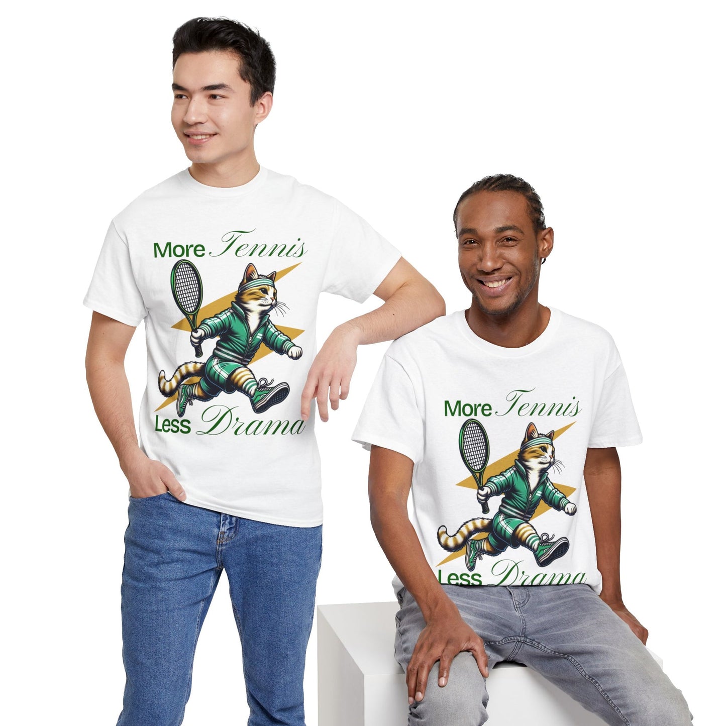 MORE TENNIS - Tennis Basic Tee