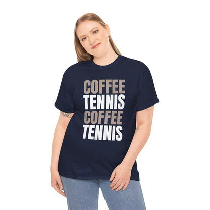 COFFEE & TENNIS 3 - Tennis Basic Tee