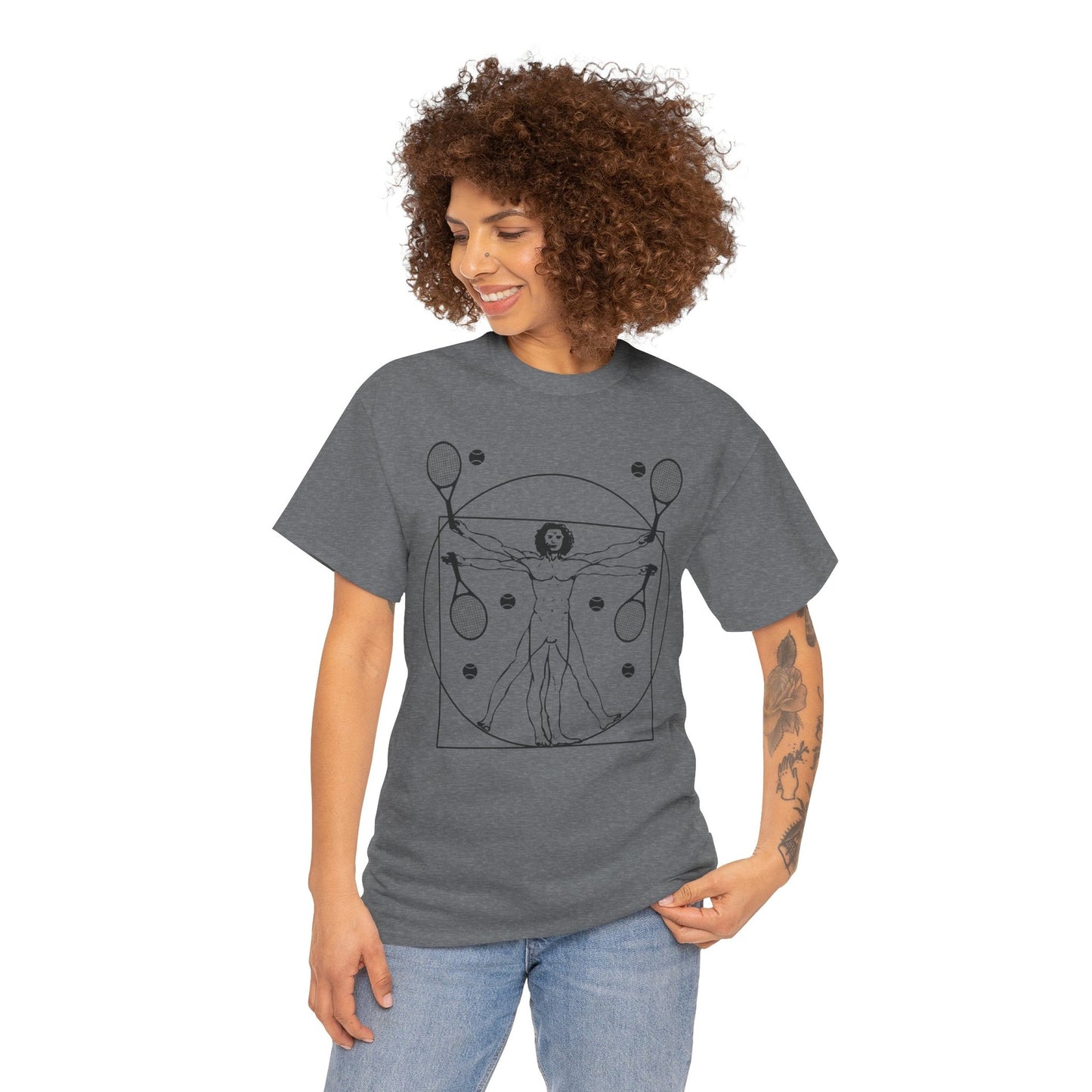 VITRUVIAN MAN (LEONARDO DA VINCI) - Tennis Basic Tee