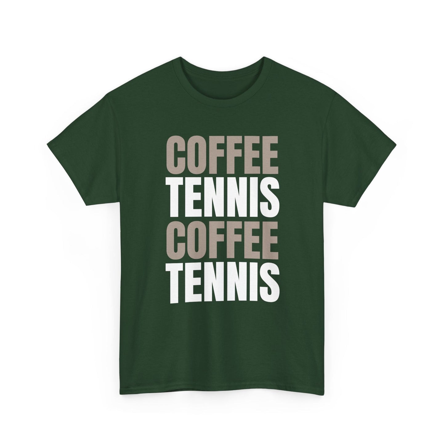 COFFEE & TENNIS 3 - Tennis Basic Tee