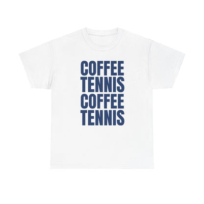 COFFEE & TENNIS 3 - Tennis Basic Tee