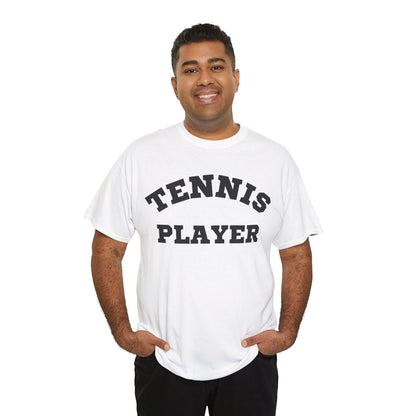 TENNIS PLAYER 3 (White-Black) - Tennis Basic Tee