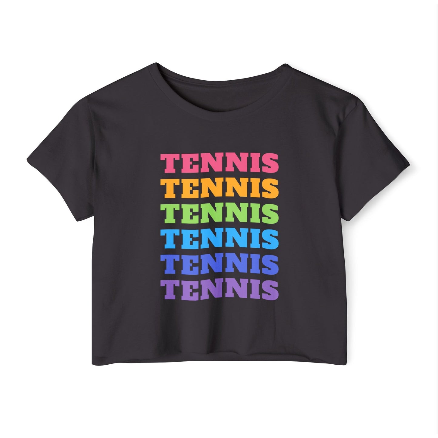 DOWN THE LINE - Tennis Crop Top