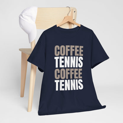 COFFEE & TENNIS 3 - Tennis Basic Tee