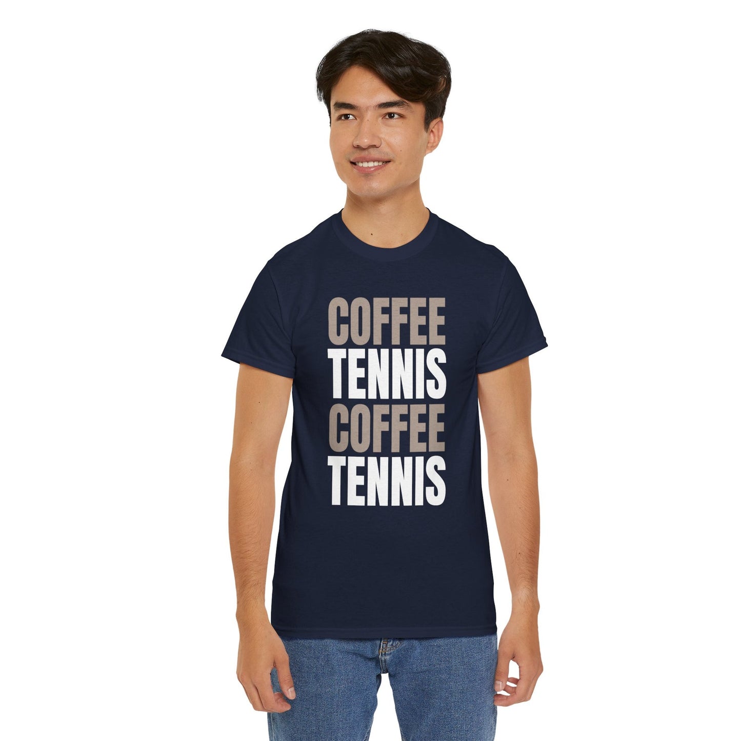 COFFEE & TENNIS 3 - Tennis Basic Tee