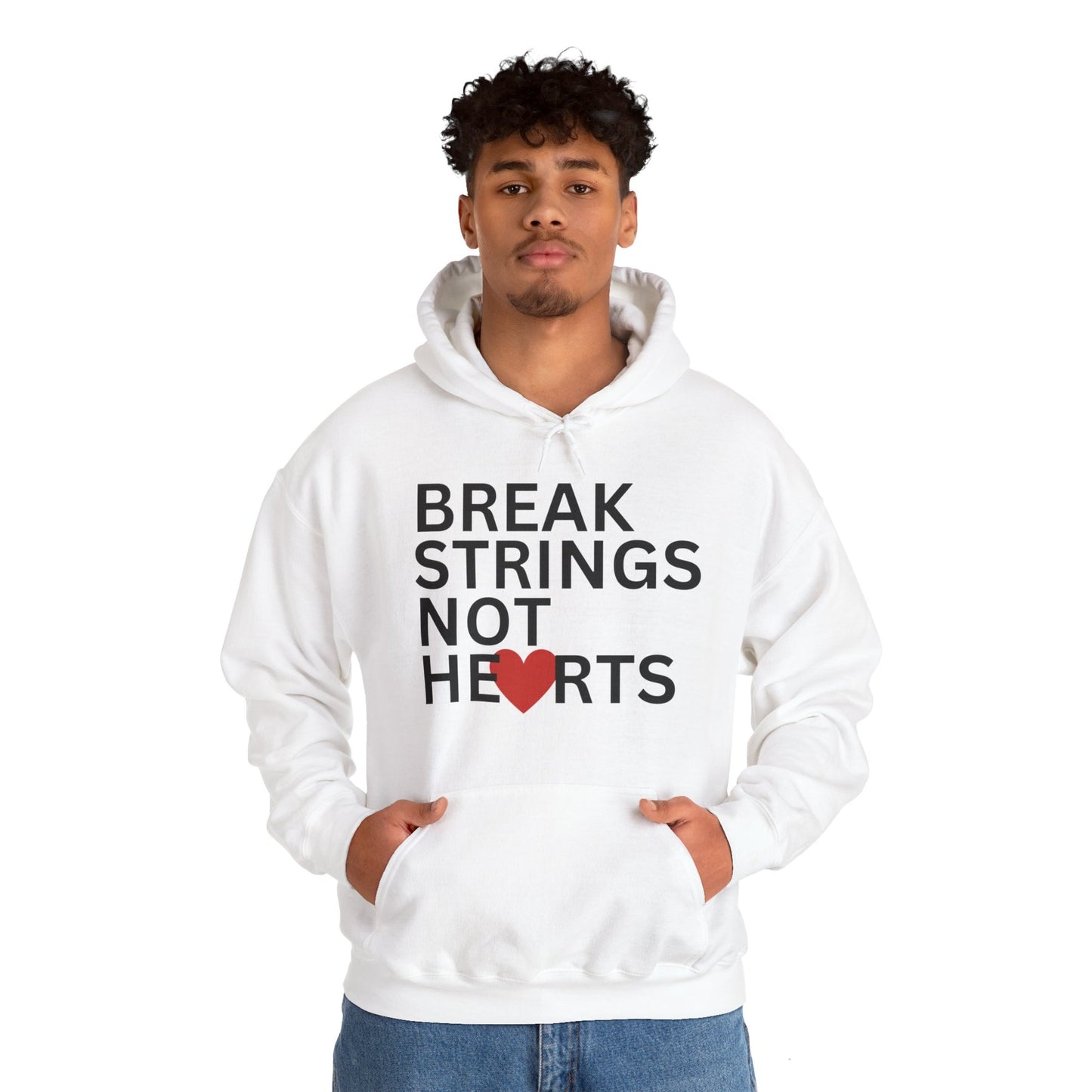 BREAK STRINGS NOT HEARTS - Tennis Hoodie