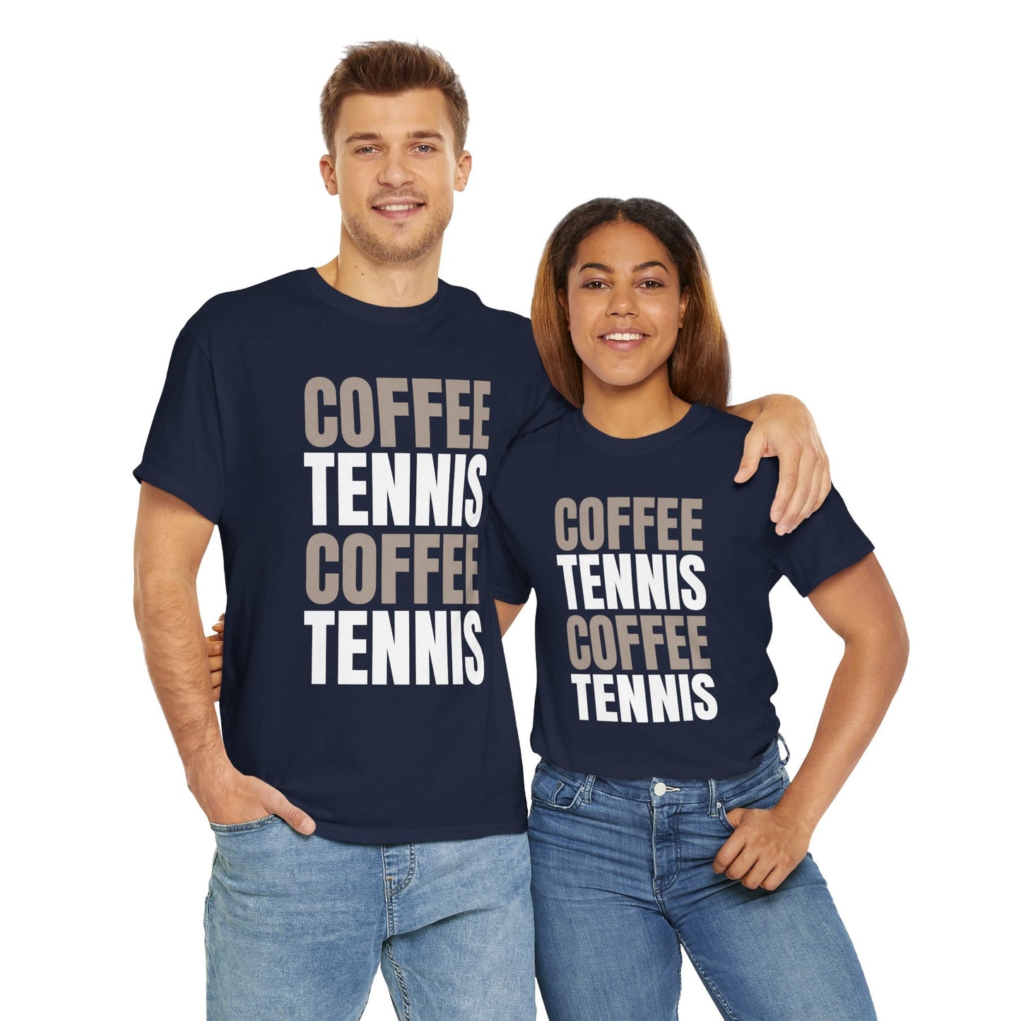 COFFEE & TENNIS 3 - Tennis Basic Tee